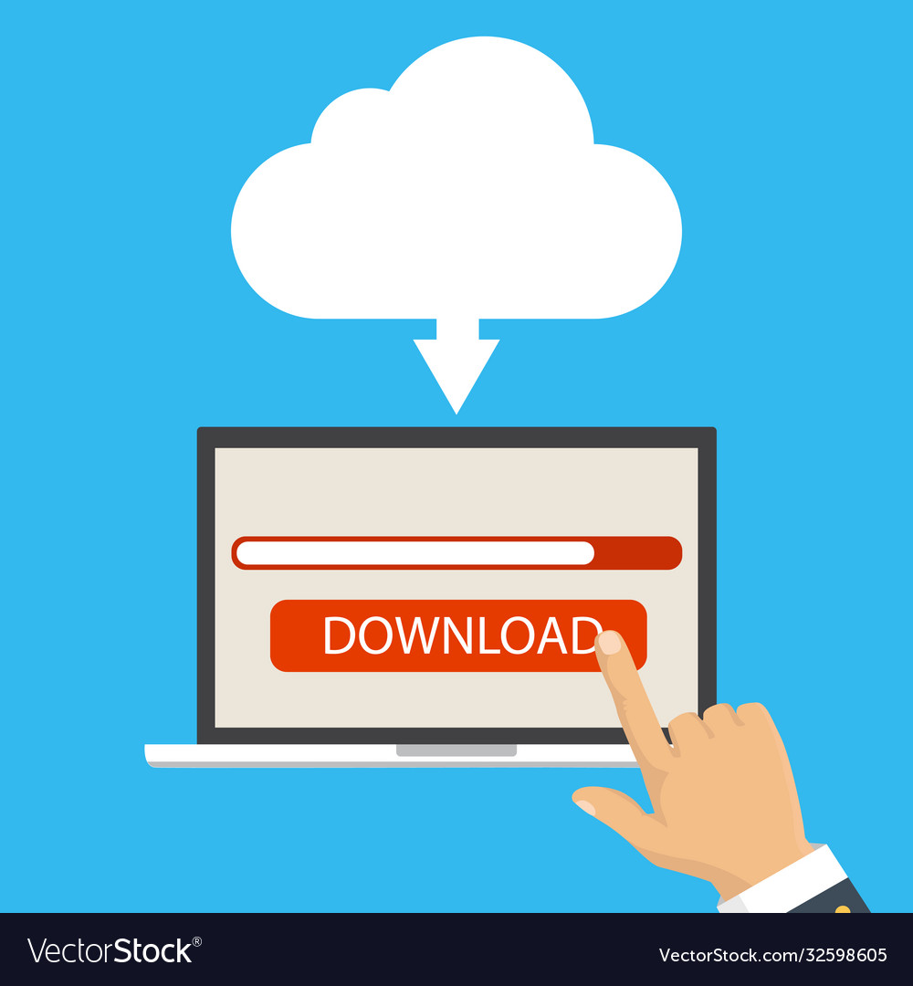 Network configuration cloud computing technology Vector Image Network configuration cloud computing technology