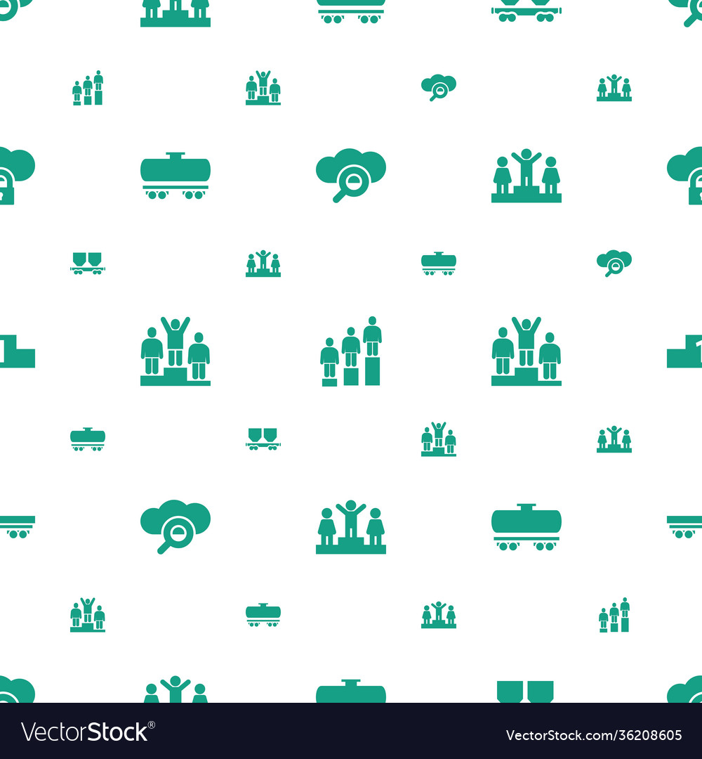 Platform icons pattern seamless white background