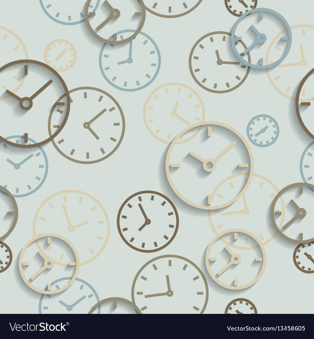 Seamless background of watch dials Royalty Free Vector Image