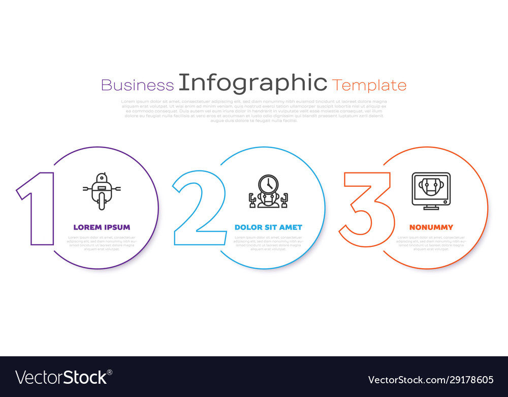 Set line robot and digital time manager vector image Set line robot and digital time manager