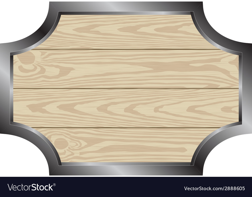 Wooden board Royalty Free Vector Image VectorStock