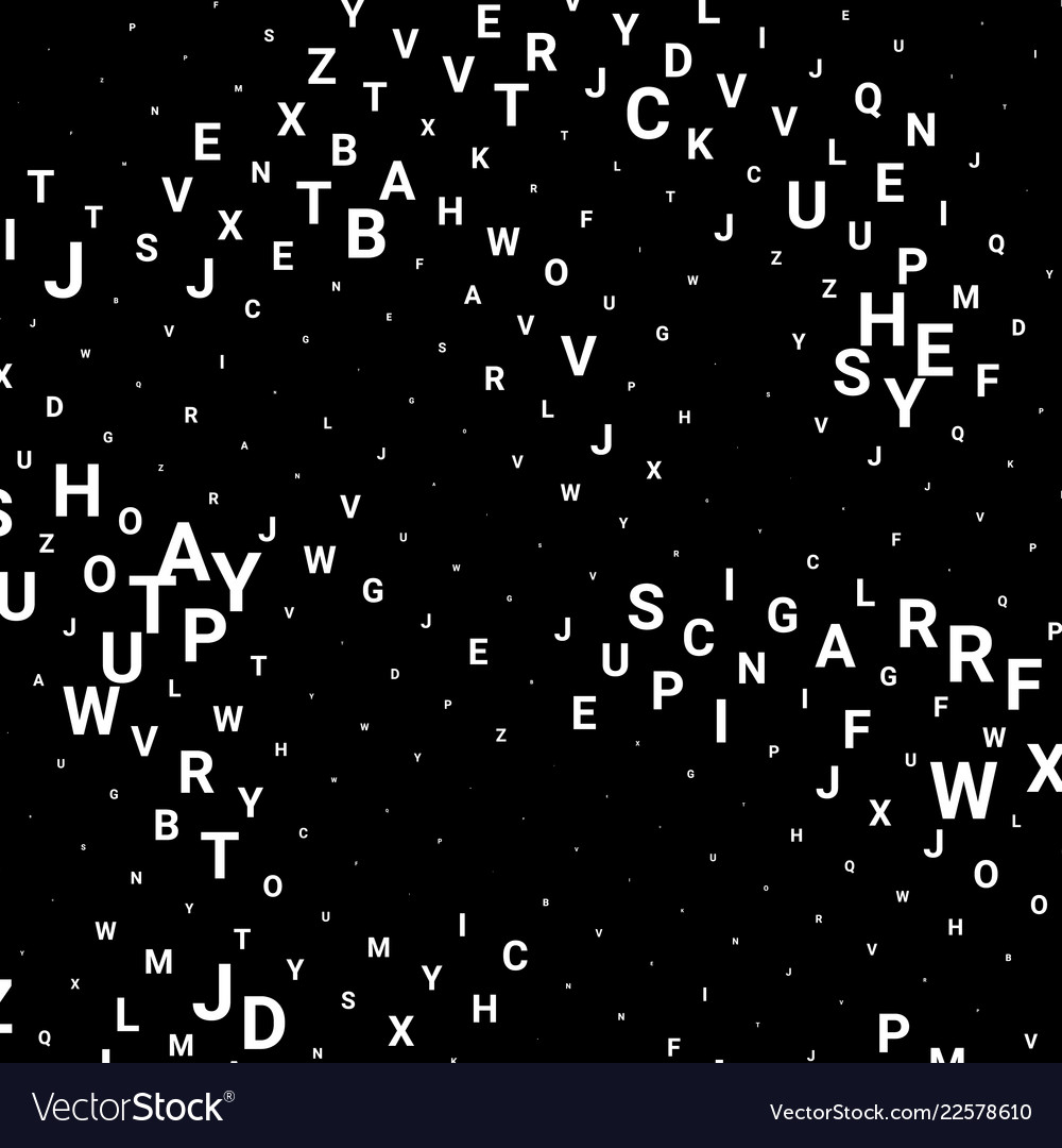 Abstract texture with letters vector image Abstract texture with letters