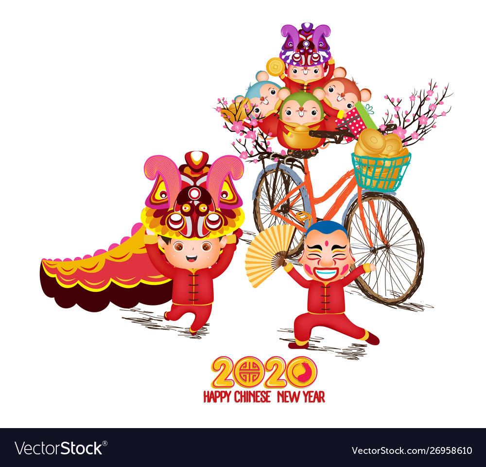 Chinesisches neues Jahr 2020 - Rat Zodiac Feier