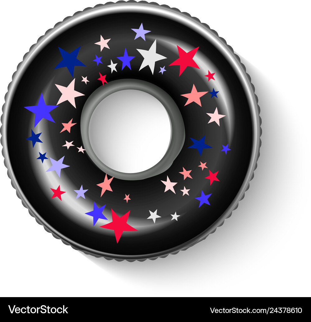 Float doughnut ring icon Royalty Free Vector Image