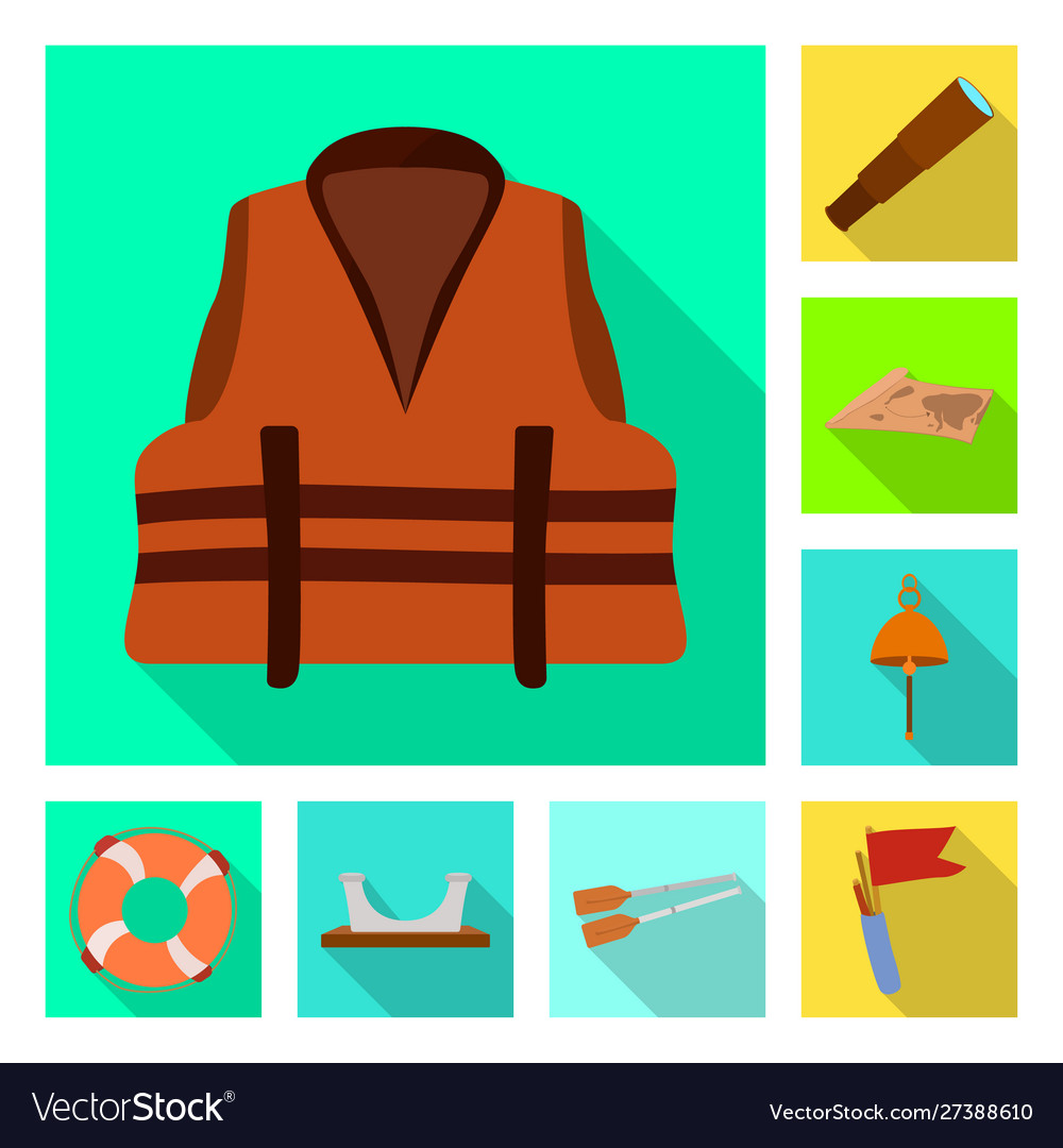 Isolated object journey and seafaring sign