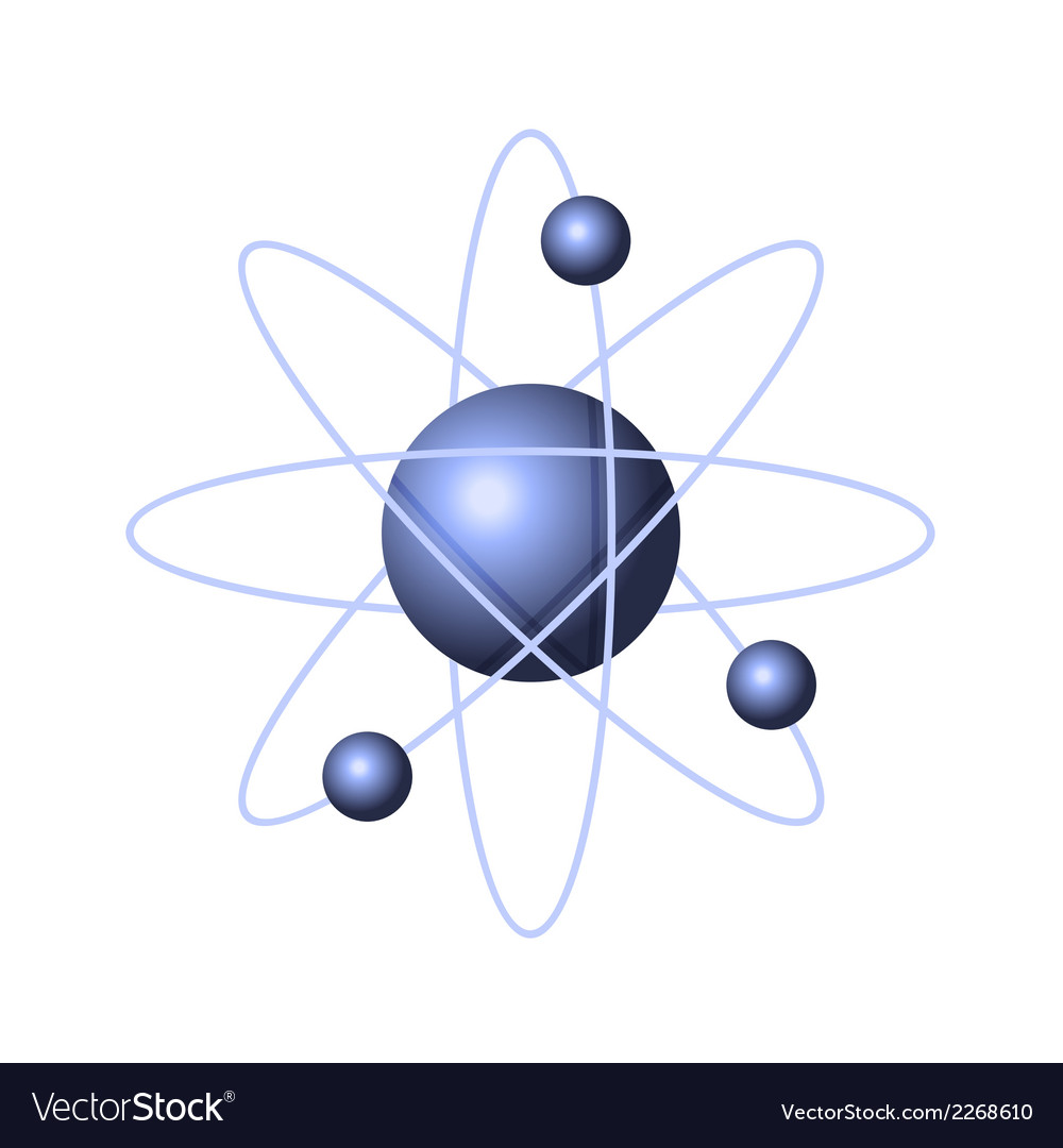 Model abstract atom structure Royalty Free Vector Image