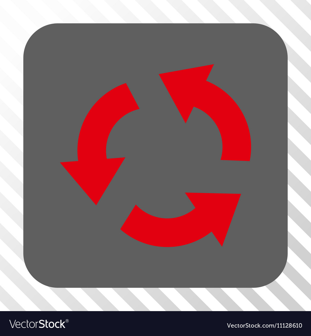 Recycle rounded square button