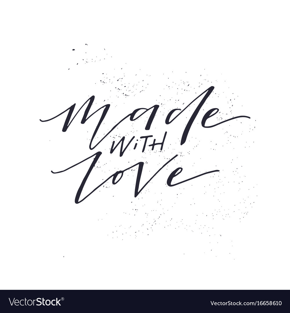 Romantic lettering quote