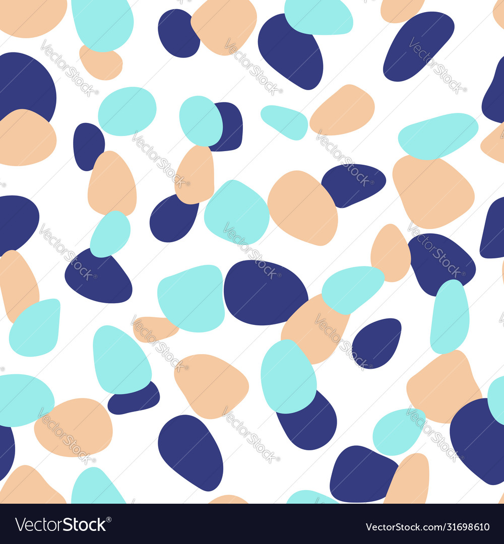 Seamless pattern with color shapes