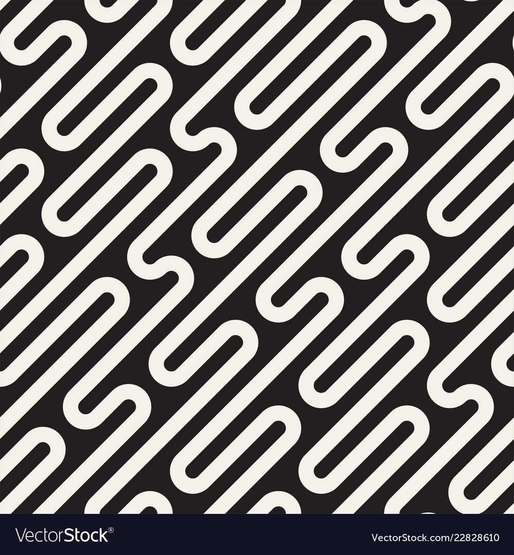 Seamless pattern with geometric spots monochrome Vector Image