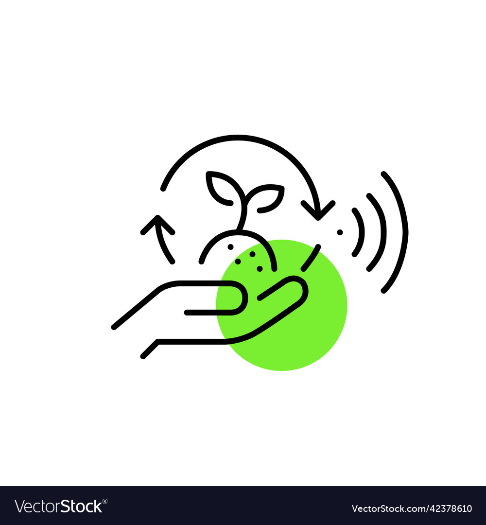 Smart farming remote sensors and artificial vector image Smart farming remote sensors and artificial