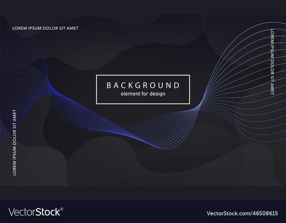 Abstract background wave element for design