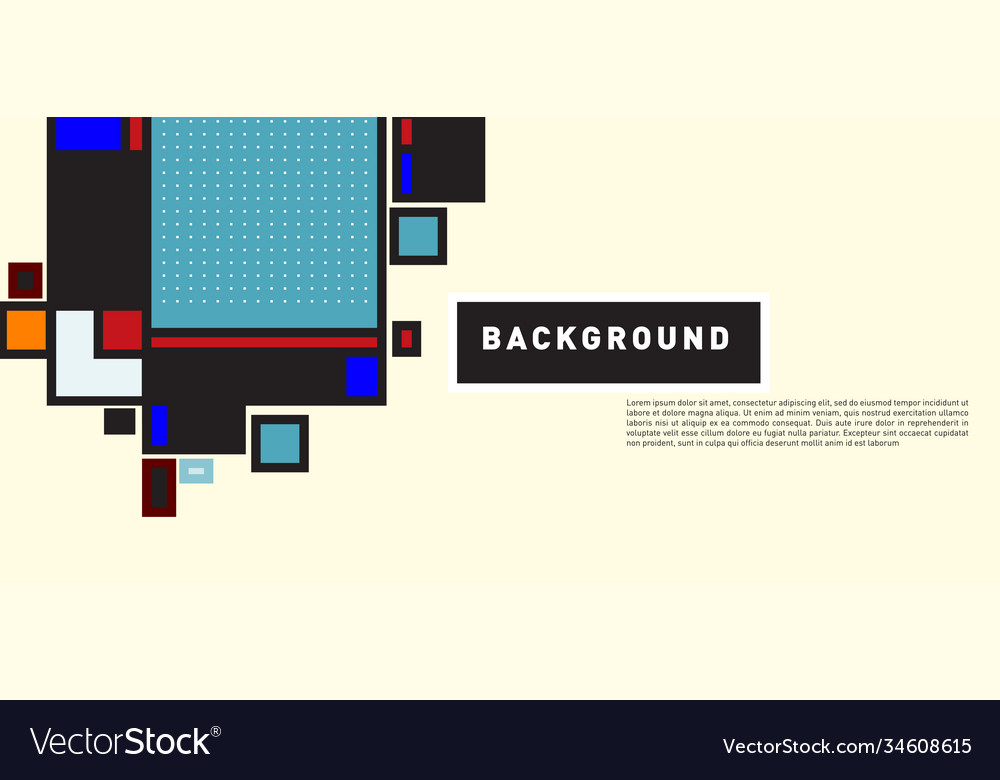 Abstract colorful rectangle background for banner