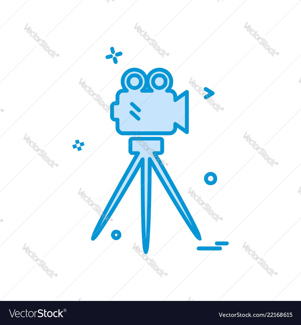 Camcoder icon design Vector Image Camcoder icon design