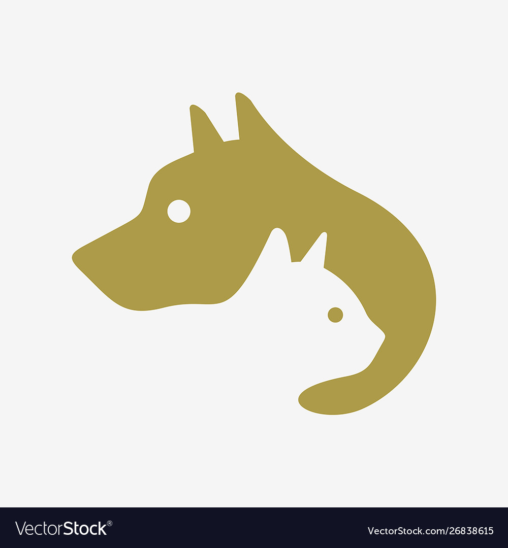 Dog and cat logo Royalty Free Vector Image - VectorStock