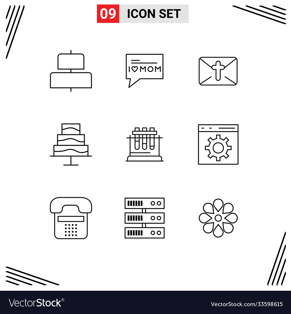Bearbeitbares Linienpaket 9 einfache Umrisse Codierung vector image Bearbeitbares Linienpaket 9 einfache Umrisse Codierung