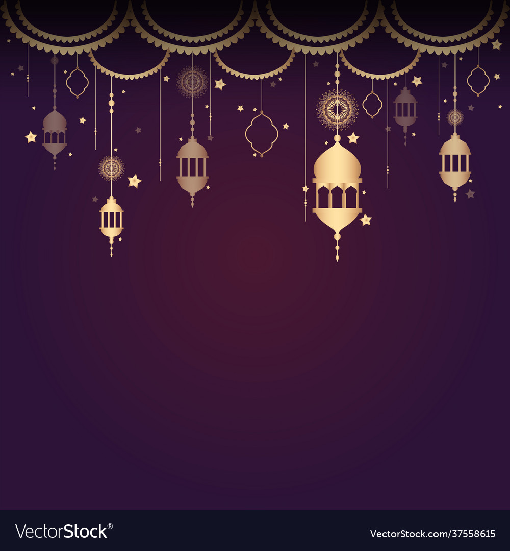 Eid card Royalty Free Vector Image - VectorStock