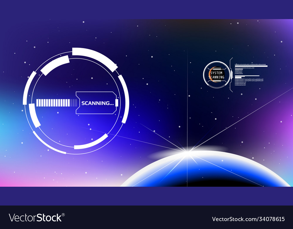 Hud futuristic elements user screen interface vector image Hud futuristic elements user screen interface