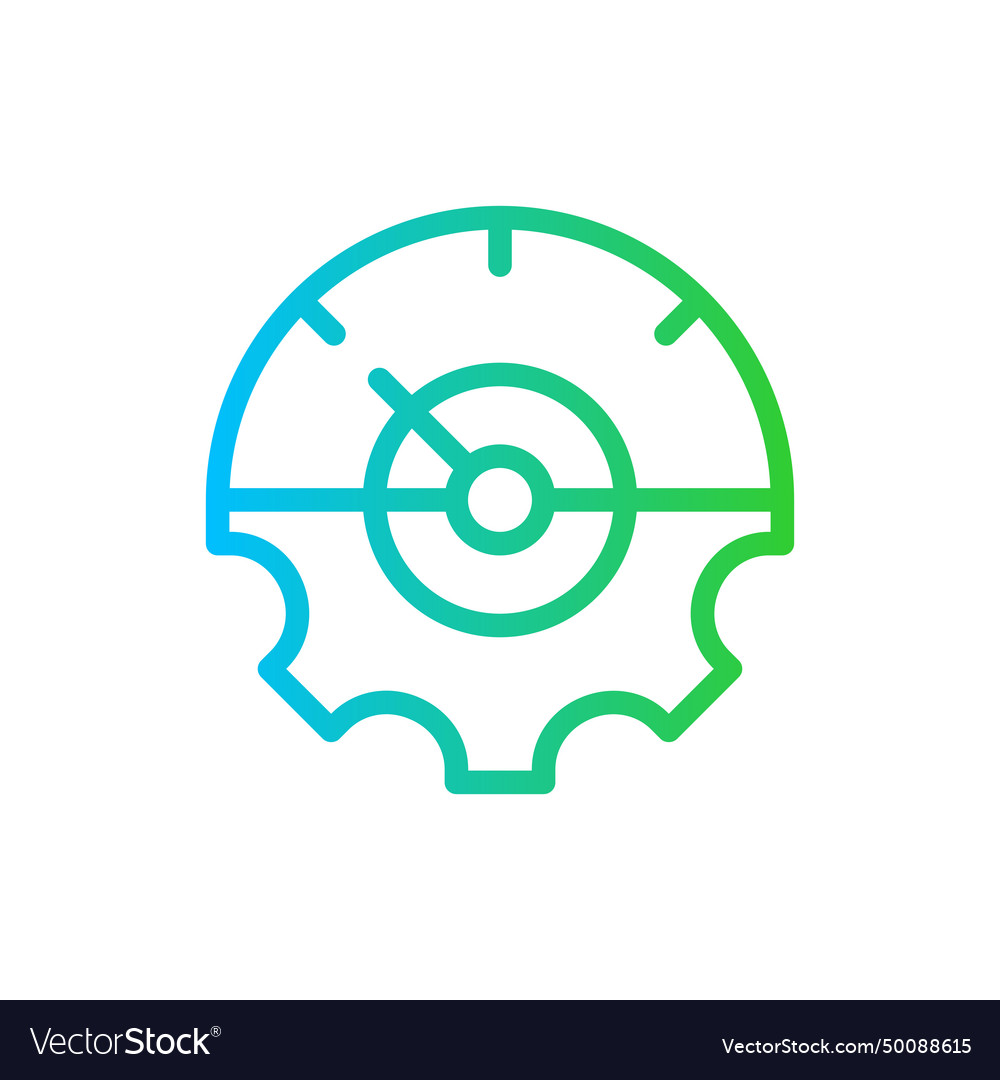 Kpi management key performance indicator icon vector image Kpi management key performance indicator icon