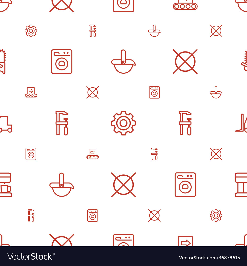 Machine icons pattern seamless white background