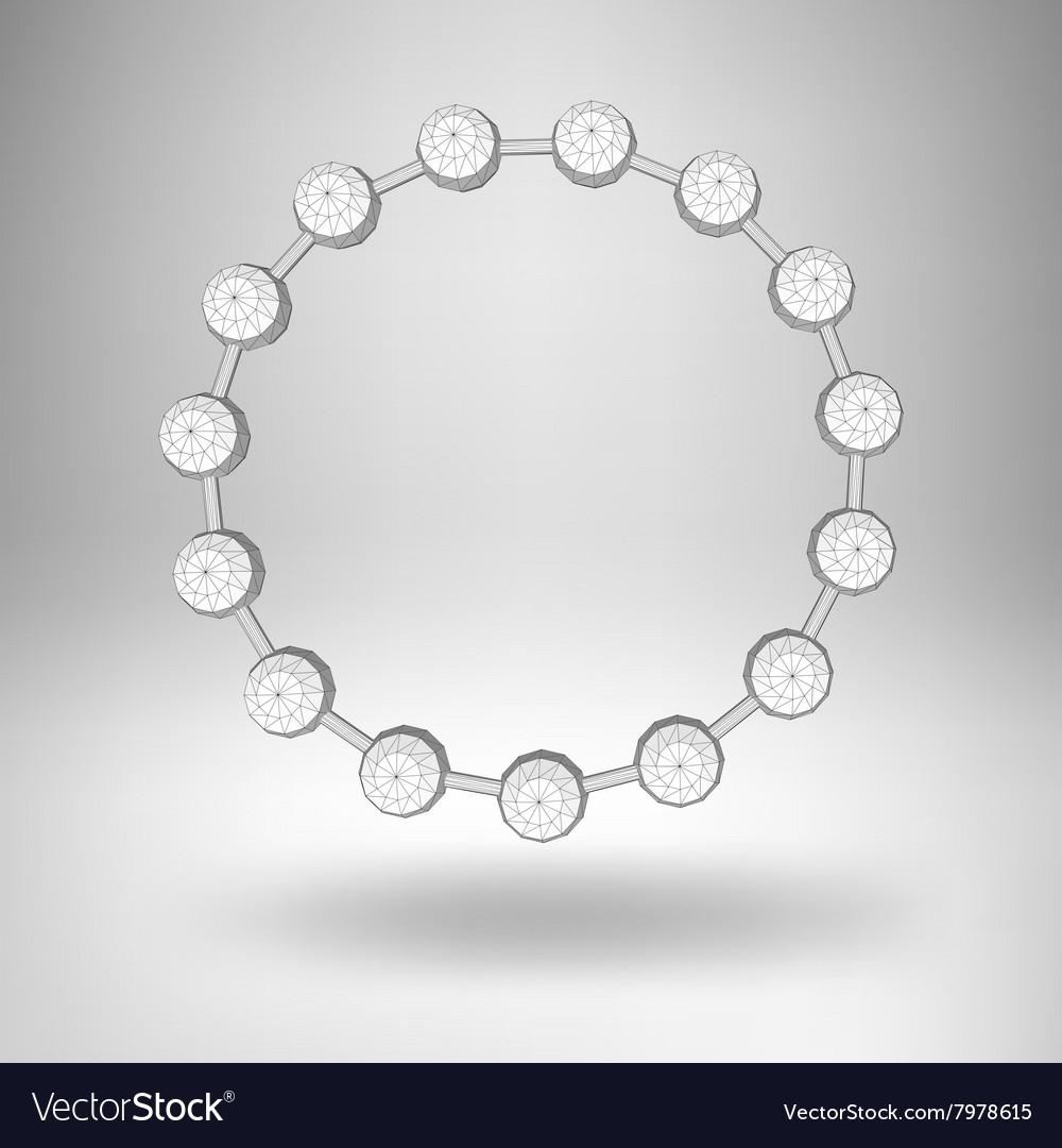 Mesh polygonal background scope of lines and dots