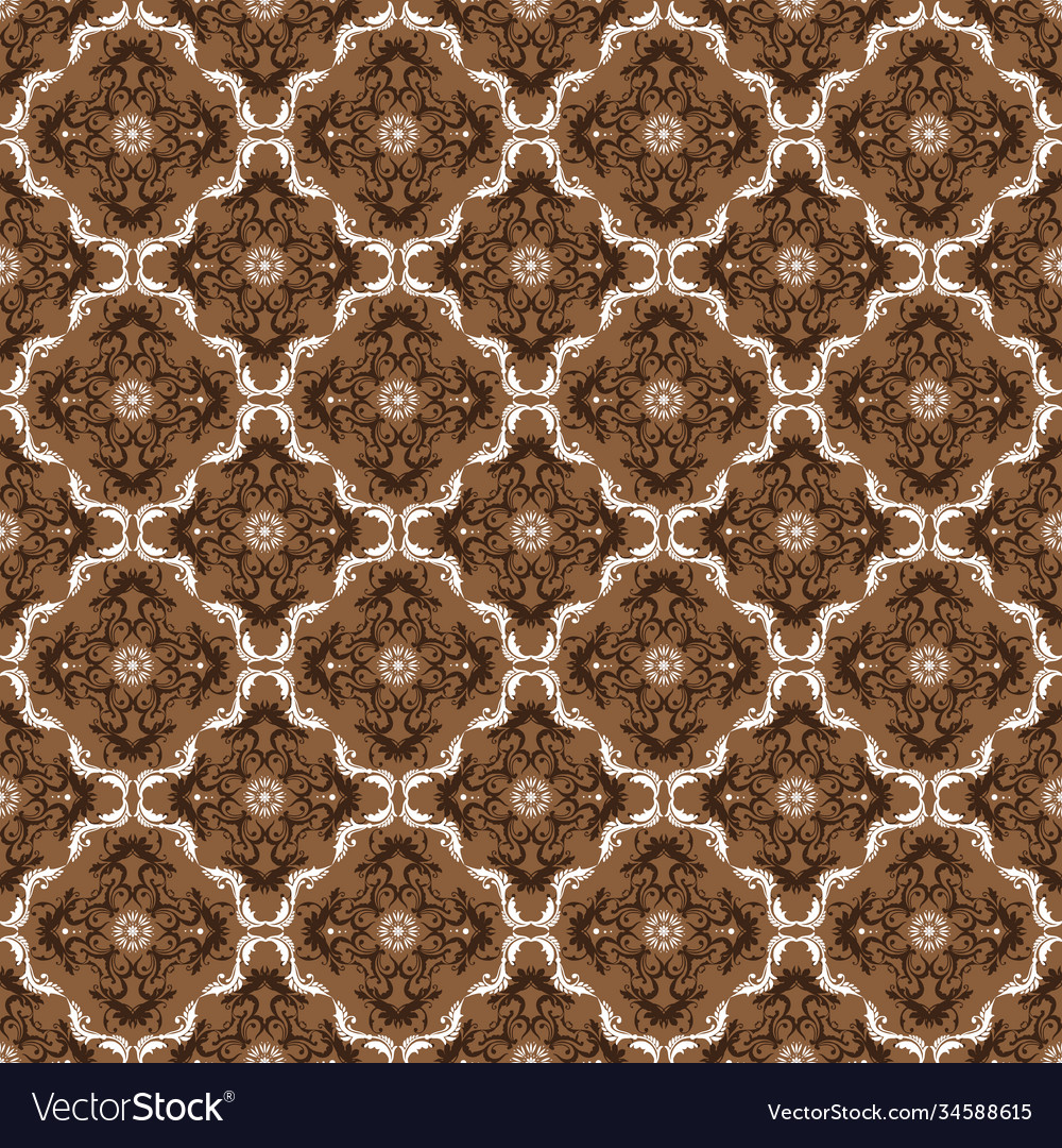 Modern patterns design on central java batik vector image Modern patterns design on central java batik