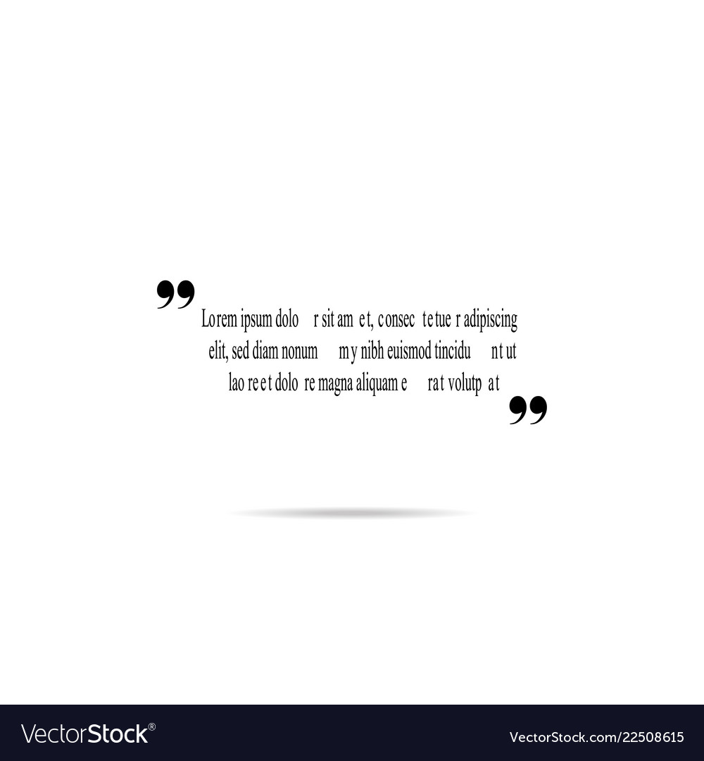 Quote template for text