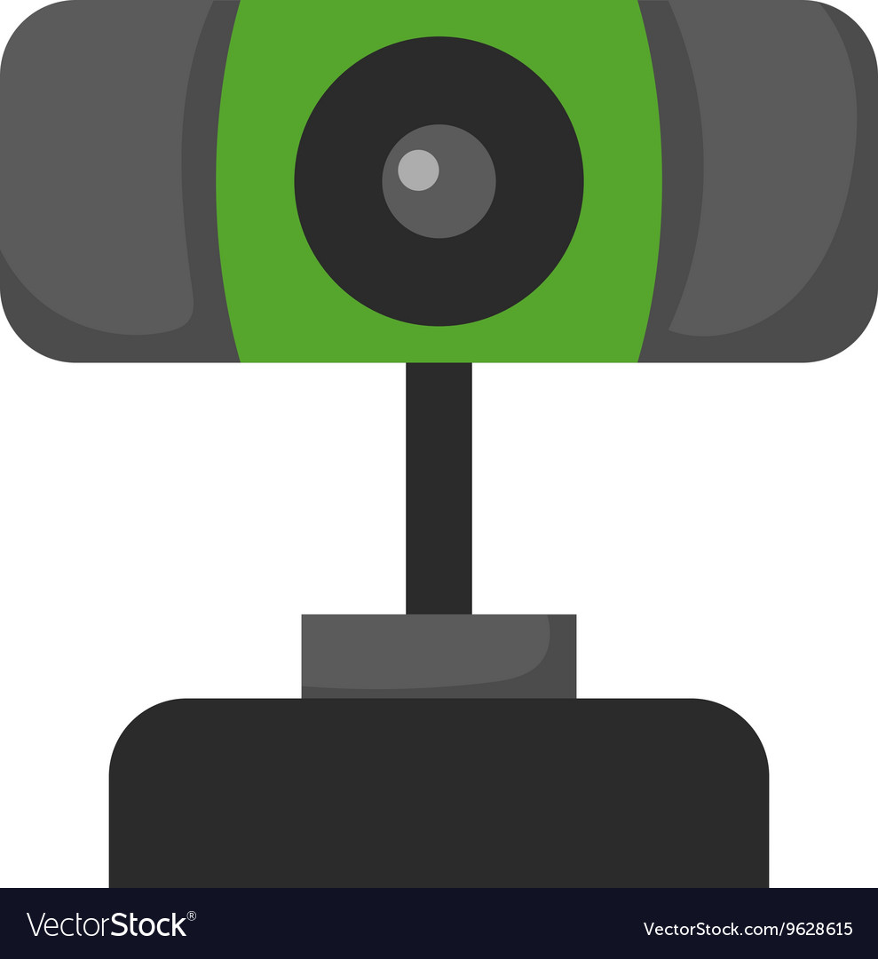 Web camera icon isolated on a white background