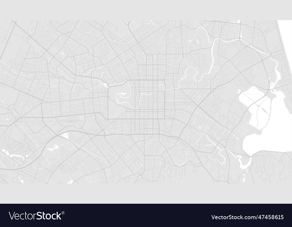 White and light grey christchurch city area Vector Image