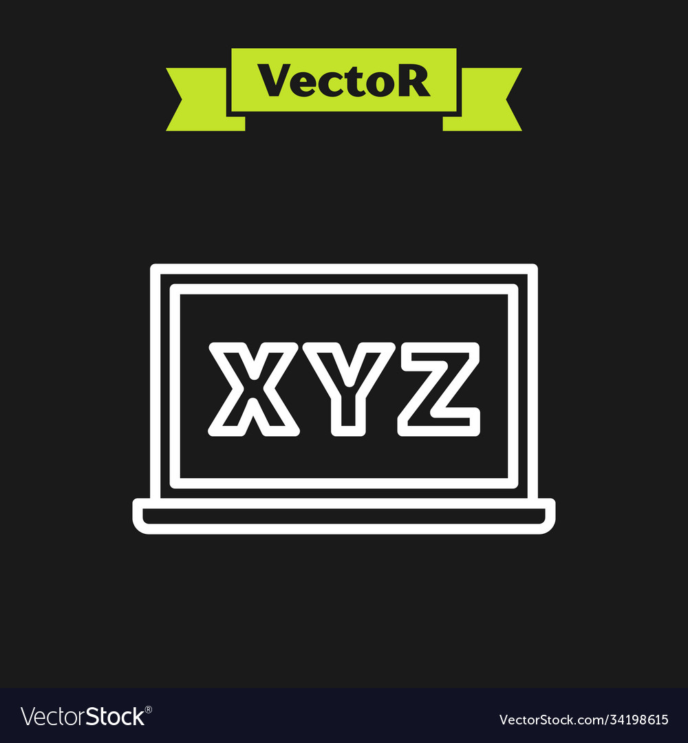 White line xyz coordinate system on chalkboard vector image White line xyz coordinate system on chalkboard