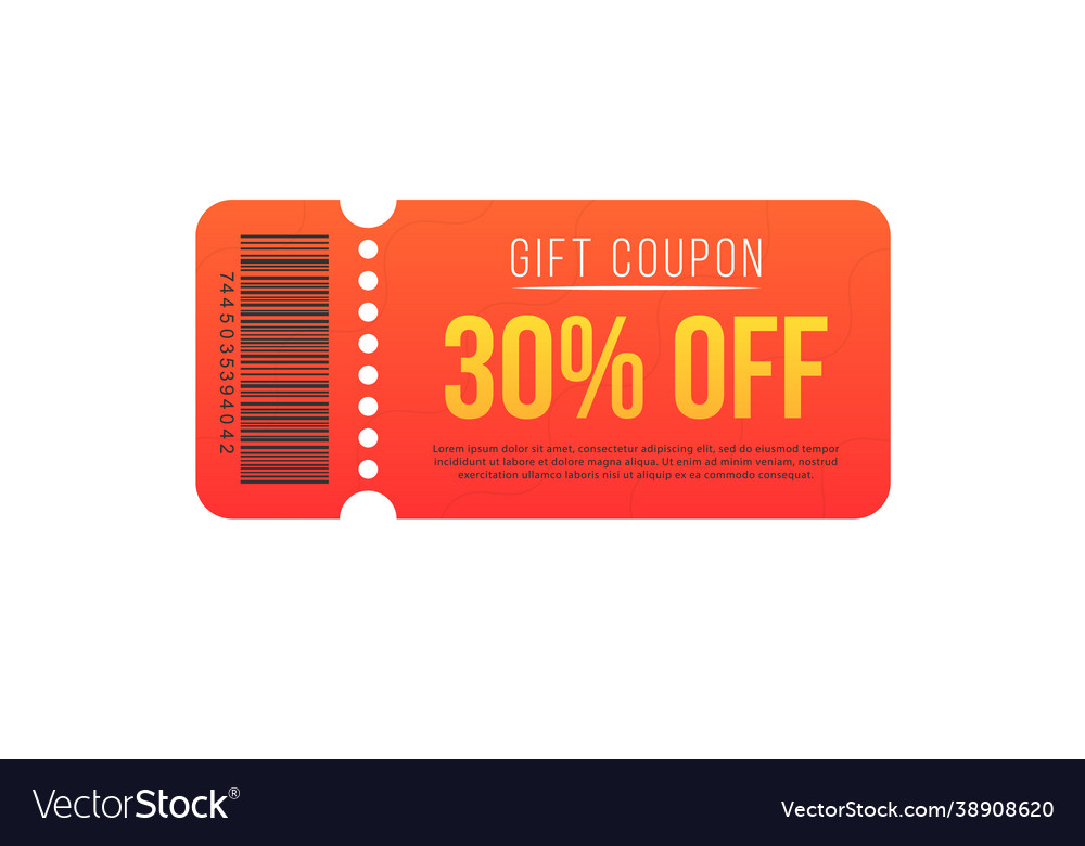 Big super sale on coupon discount ticket Vector Image