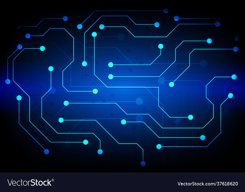 Circuit technology background with hi-tech digital vector image Circuit technology background with hi-tech digital