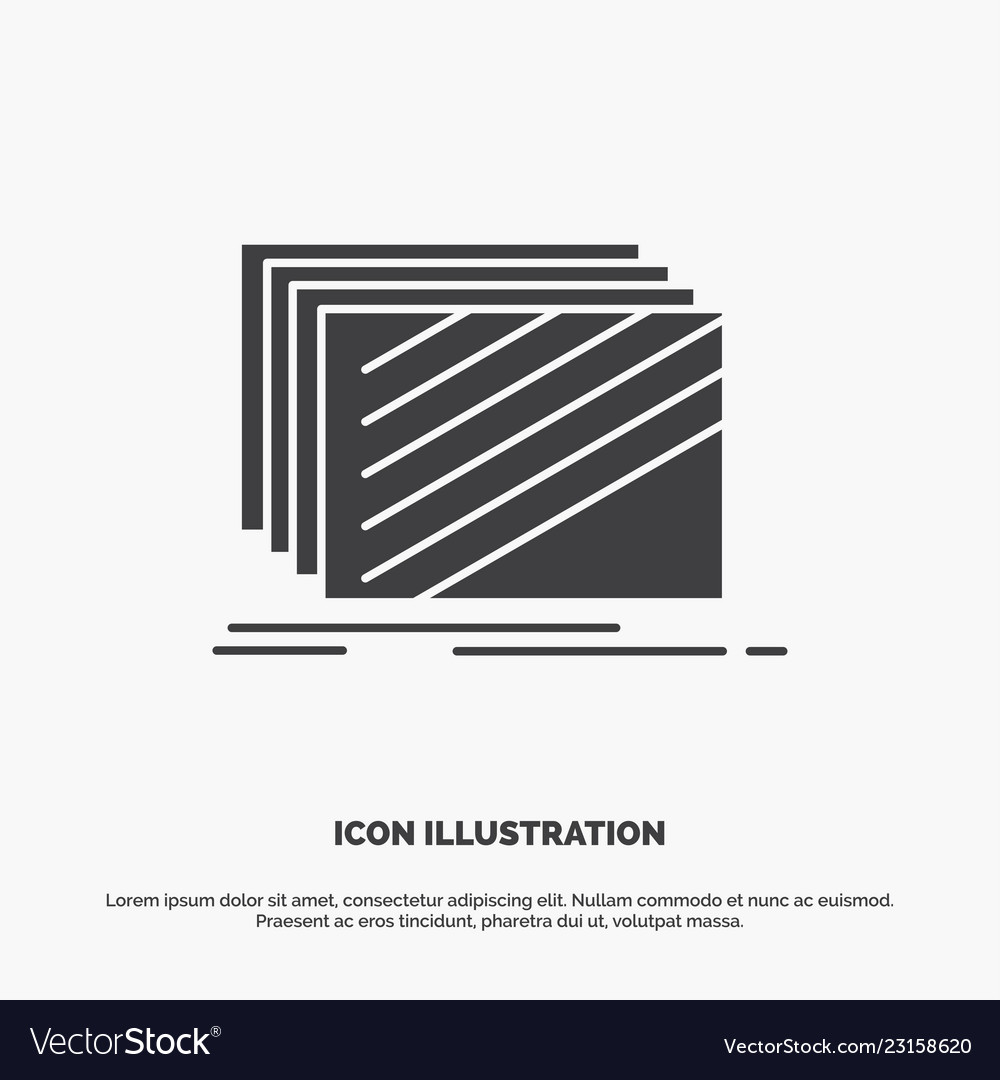 Design layer layout texture textures icon glyph vector image Design layer layout texture textures icon glyph