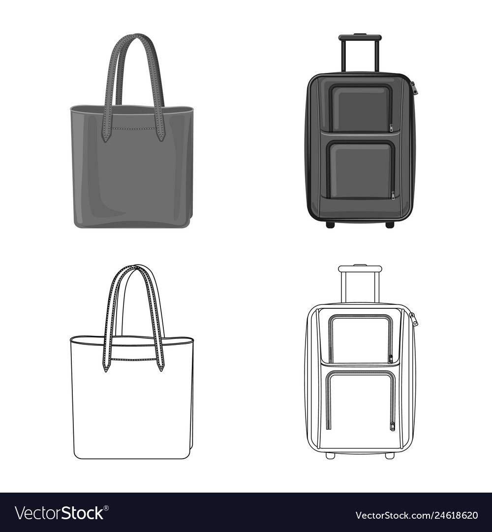 Design von Koffer und Gepäck-Icon-Set