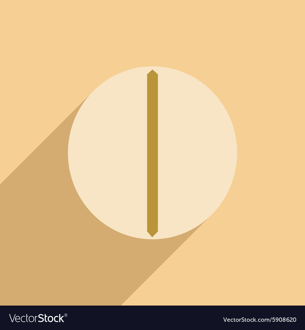 Flat with shadow icon and mobile application
