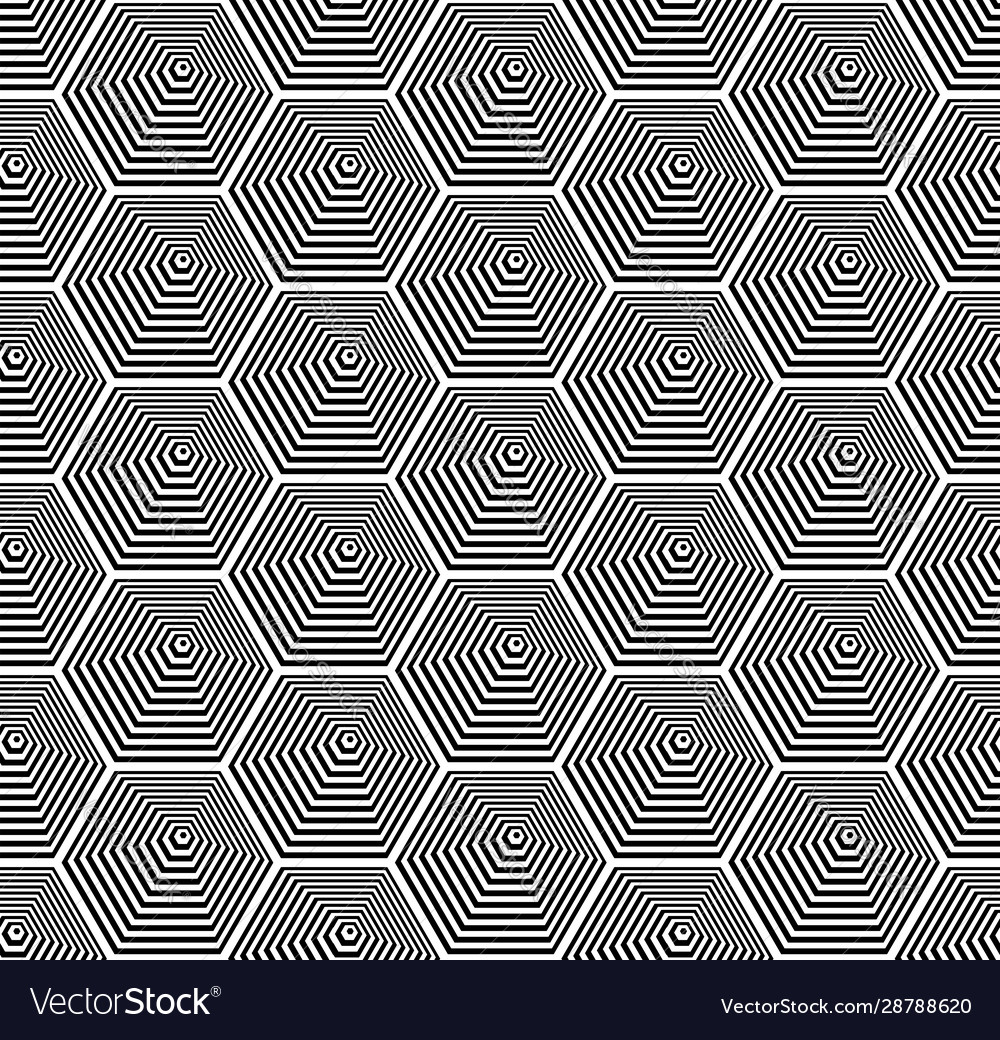 Seamless hexagons pattern vector image Seamless hexagons pattern