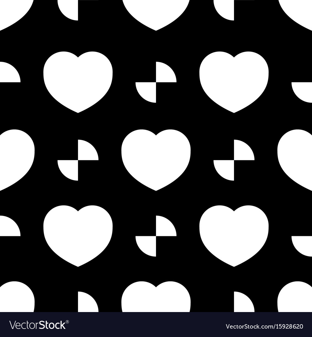 Seamless pattern with heart
