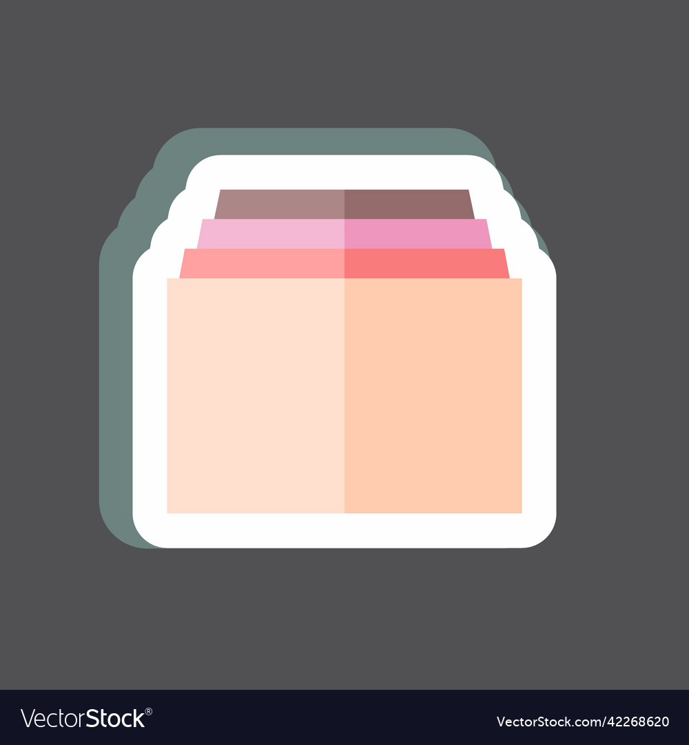 Sticker tabs suitable for web interface symbol