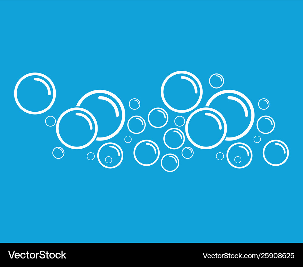 Bubble water Royalty Free Vector Image - VectorStock