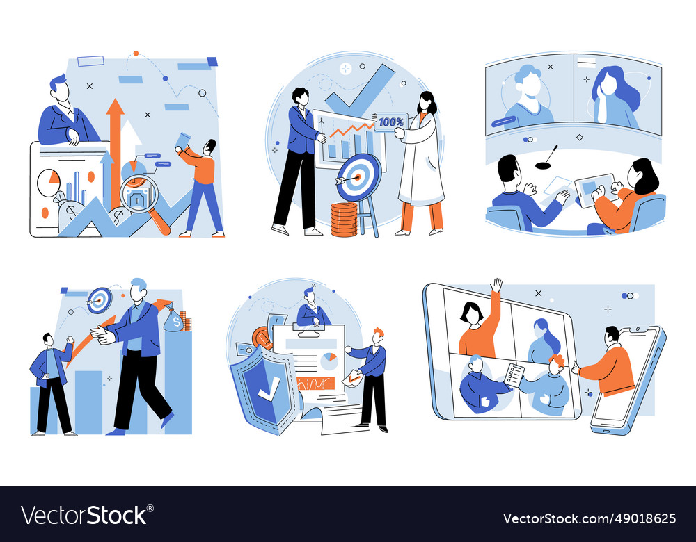 Business Deal ein Personen Erfolg vector image Business Deal ein Personen Erfolg