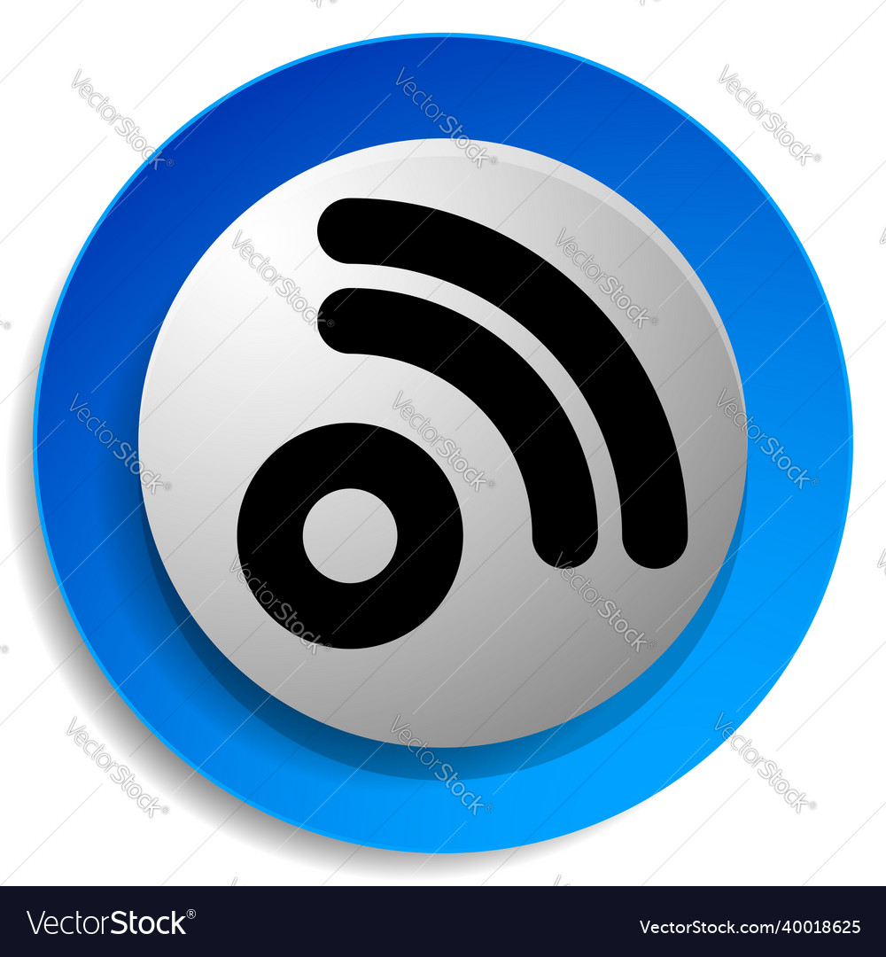 Cordless wireless connection wifi signal symbol vector image Cordless wireless connection wifi signal symbol