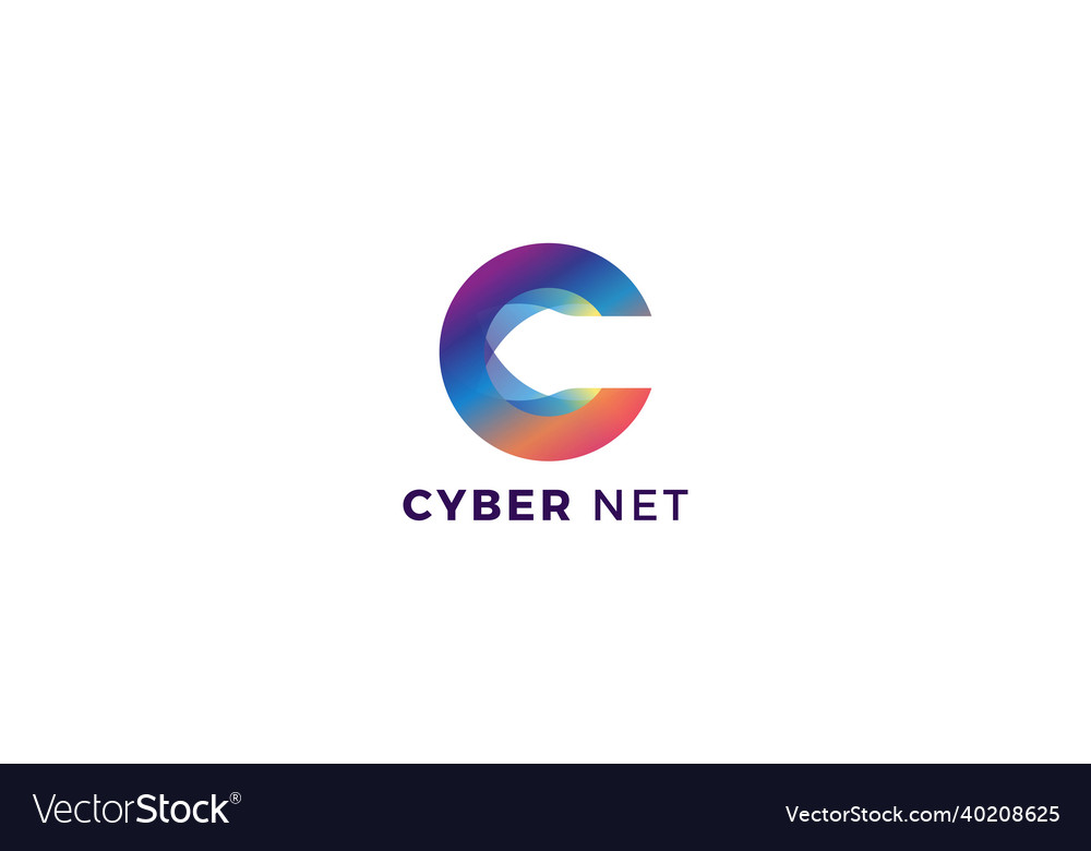 Letter c colours logo design