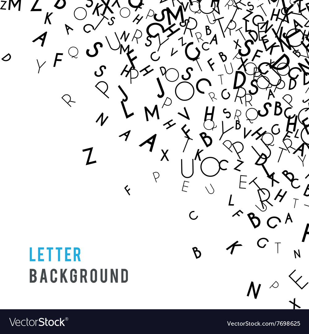 Letters Abstract Background Composition Royalty Free Vector