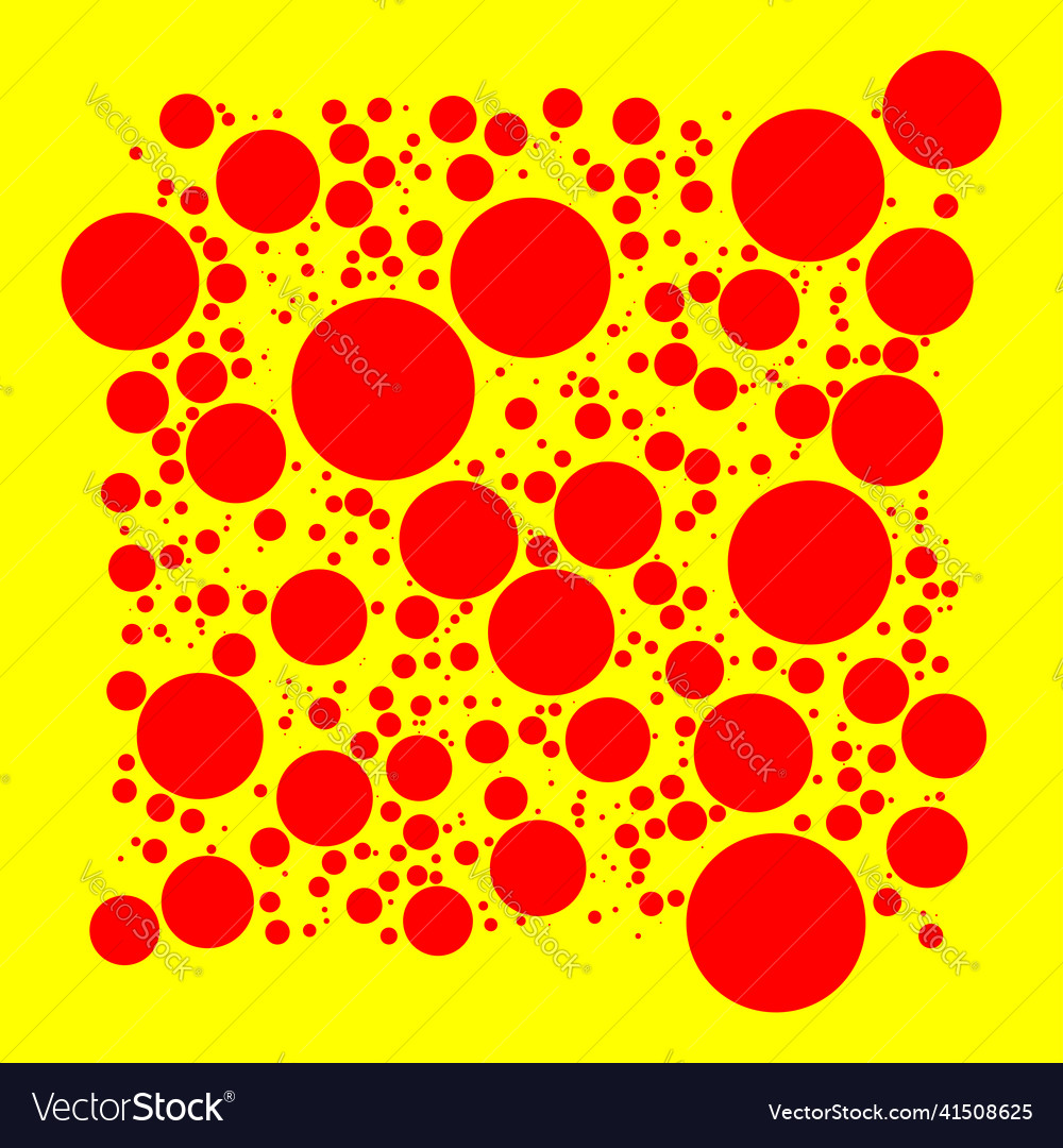 Popart dutone red-yellow texture pattern