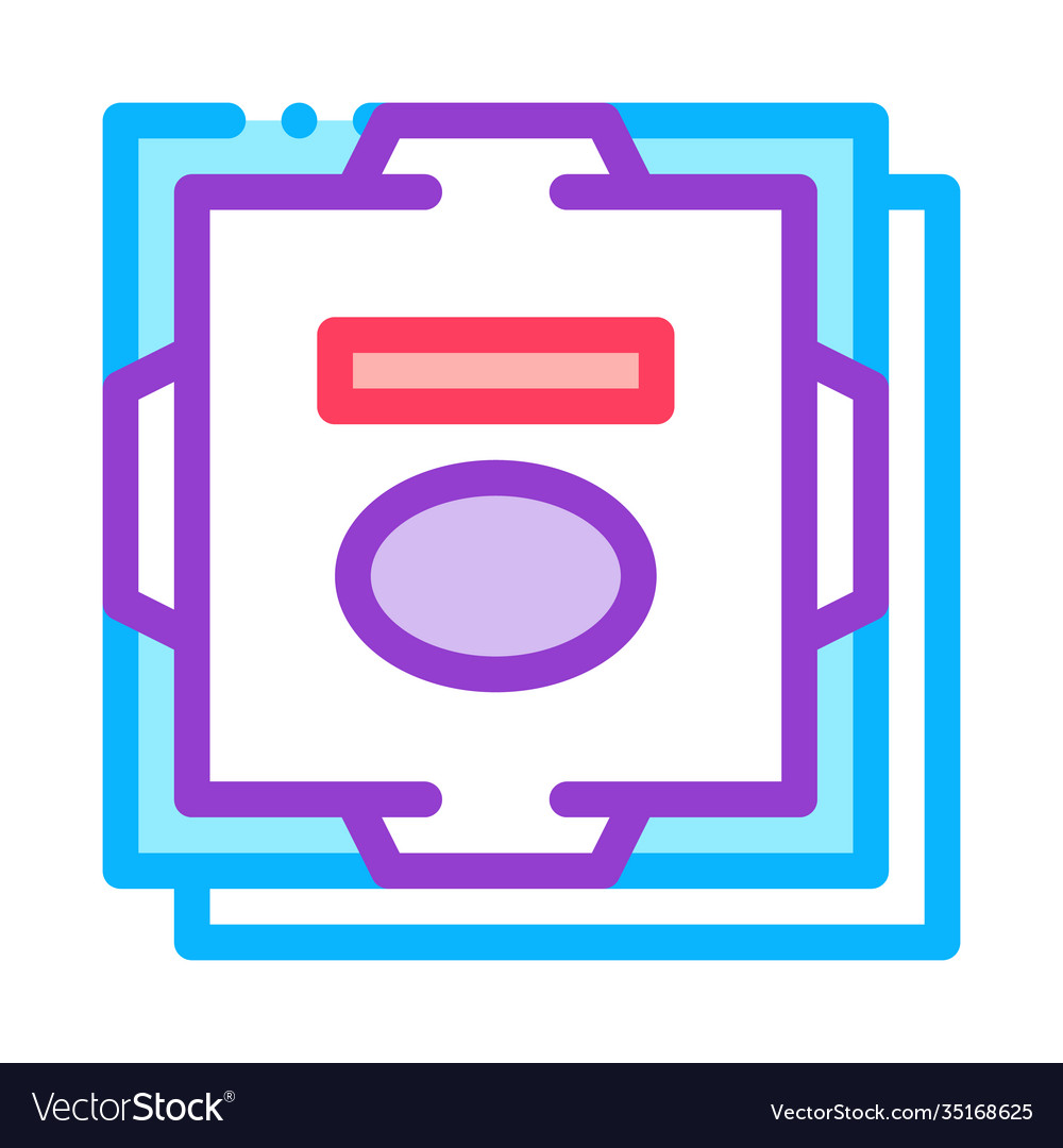Processor computer component color icon Vector Image Processor computer component color icon