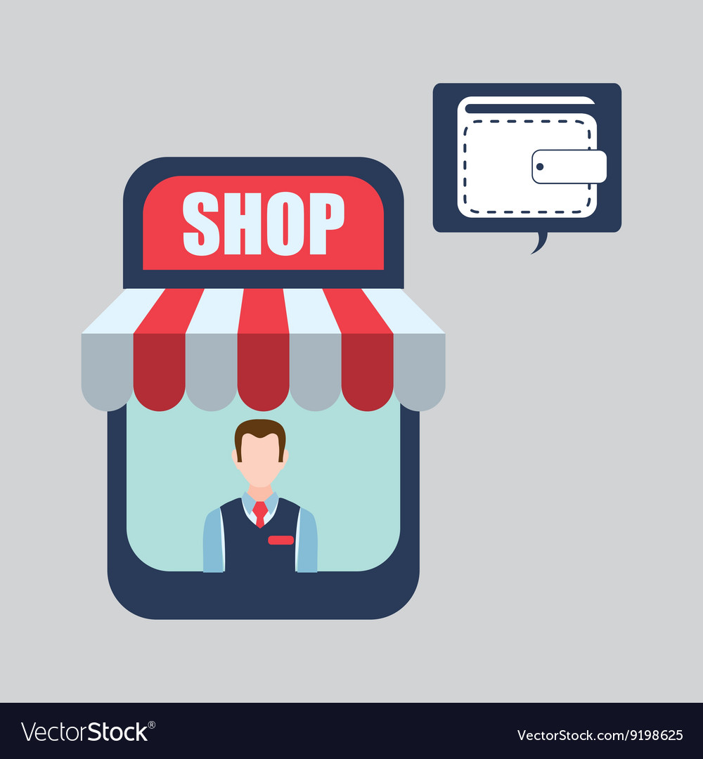 Sales and retail design shopping icon white