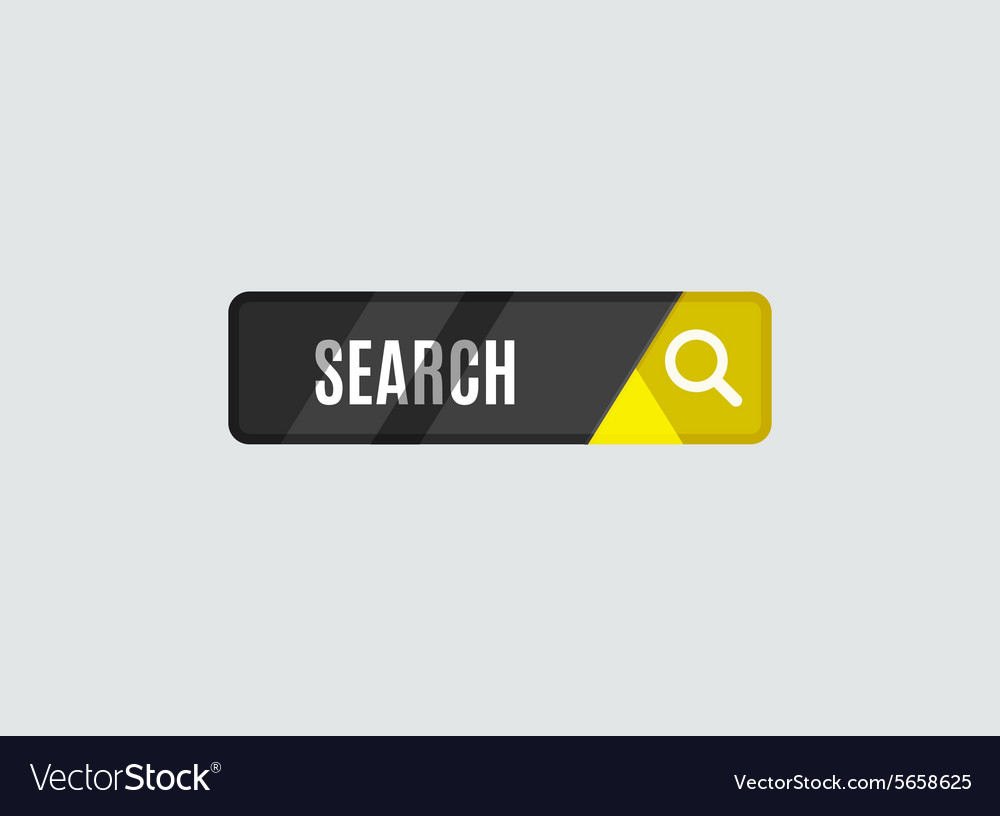 Search button futuristic hi-tech ui design