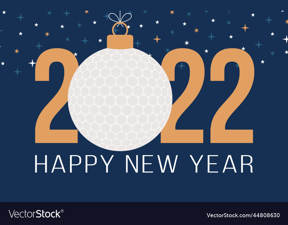 2022 happy new year sports greeting card