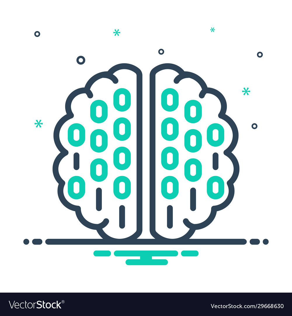 Binary mind Royalty Free Vector Image - VectorStock
