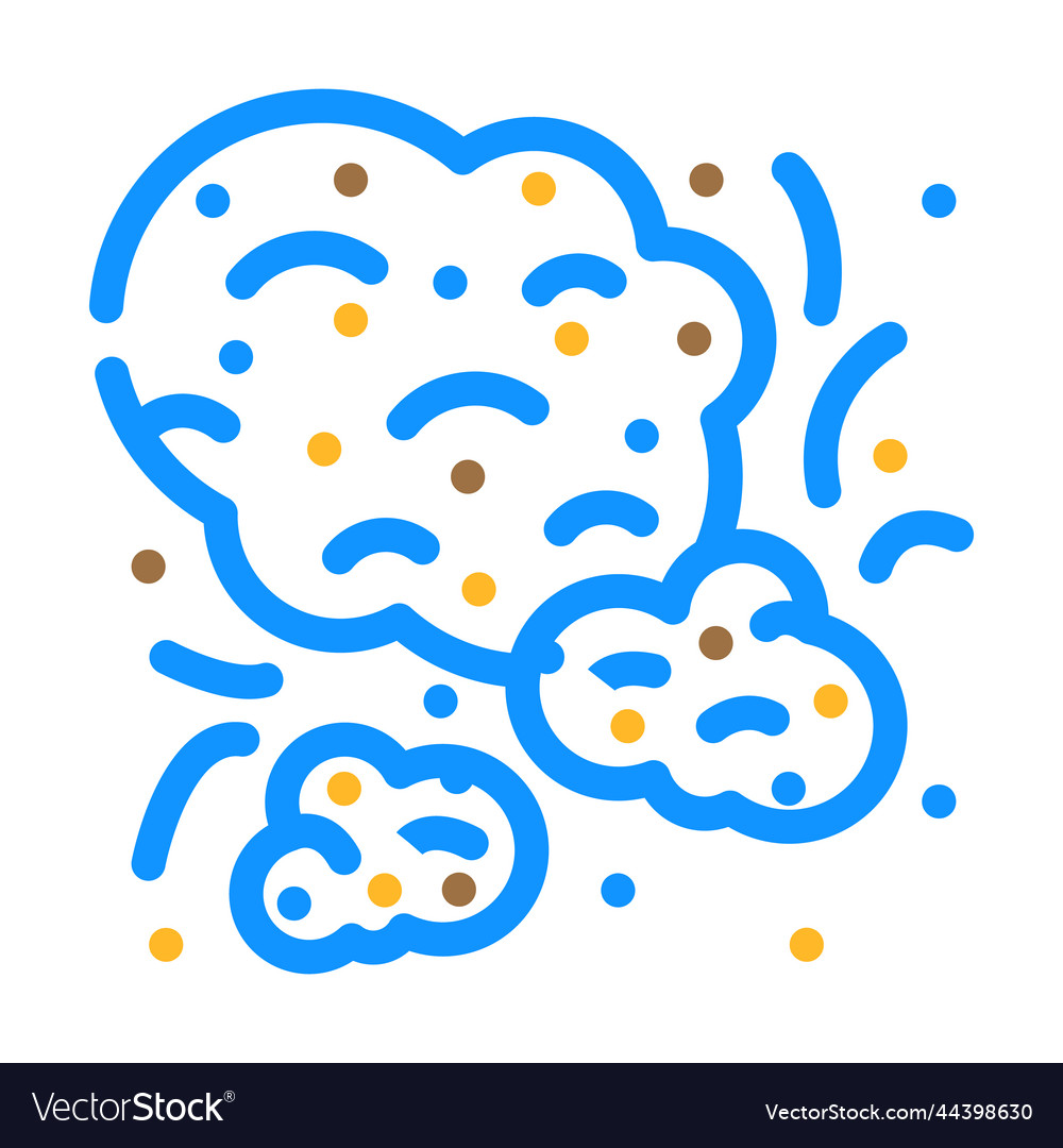 Dust particle color icon